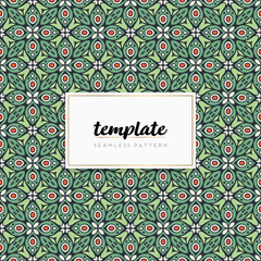 Colorful mandala seamless pattern vector