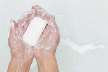 Soapy hands