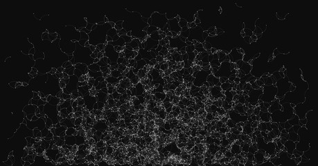 Network Mesh Random Procedural Art background illustration