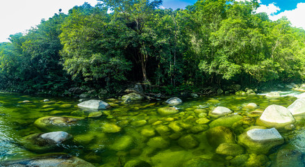 Mossman Gorge - river in Daintree National Park, north Queensland, Australia