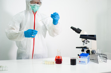 Scientists are trying to create vaccines against diseases and medicines.
