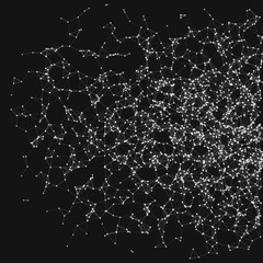 Network Mesh Random Procedural Art background illustration