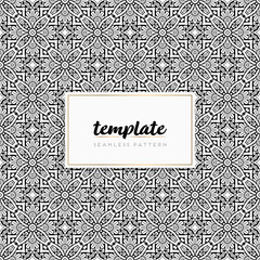 Colorful mandala seamless pattern vector