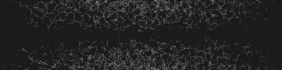 Network Mesh Random Procedural Art background illustration