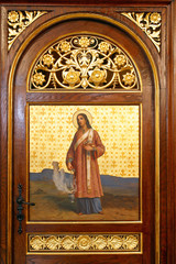 Obraz premium Saint Stephen, detail of Iconostasis in Greek Catholic Co-cathedral of Saints Cyril and Methodius in Zagreb, Croatia