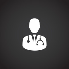 Quarantine related icon on background for graphic and web design. Creative illustration concept symbol for web or mobile app