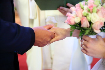Wedding rings prepared for the wedding © moniadk