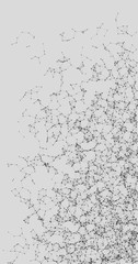 Network Mesh Random Procedural Art background illustration