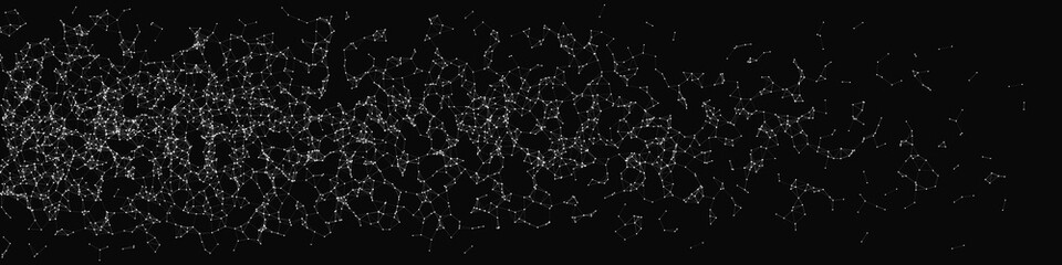 Network Mesh Random Procedural Art background illustration