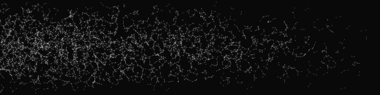 Network Mesh Random Procedural Art background illustration