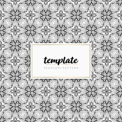 Colorful mandala seamless pattern vector