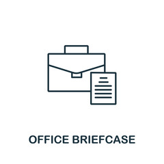 Office Briefcase icon from office tools collection. Simple line Office Briefcase icon for templates, web design and infographics