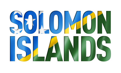 Solomon Islands flag text font