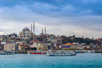 Fototapeta premium Panoramic View of Istanbul city, Turkey