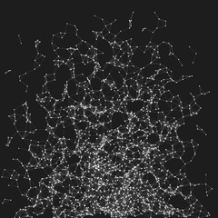 Network Mesh Random Procedural Art background illustration
