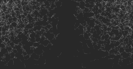 Network Mesh Random Procedural Art background illustration
