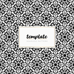 Colorful mandala seamless pattern vector
