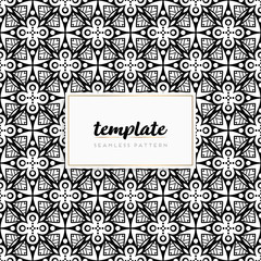 Colorful mandala seamless pattern vector