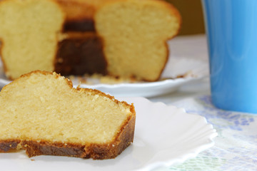 Delicious and tasty homemade vanilla cake