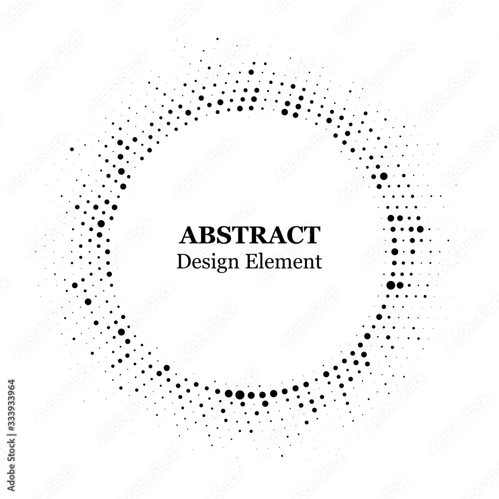 Wall mural halftone dotted background. halftone effect vector pattern. circle dots isolated on the white backgr