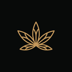 abstract cannabis logo design for your brand