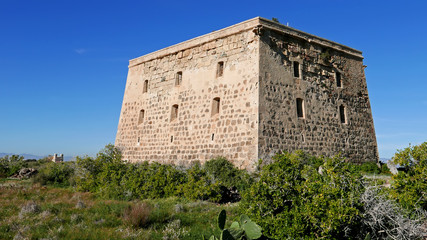 Tower of San José on the island of Tabarca, Spain