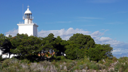 Fototapeta na wymiar Cap de l'Horta lighthouse