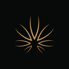 abstract cannabis logo design for your brand