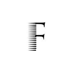 logo letter f abstract line vector design