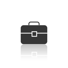 solid icons for Briefcase and shadow,business,vector illustrations