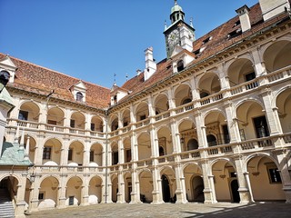 Obraz premium Graz Landhaushof Altstadt und Sehenswürdigkeiten