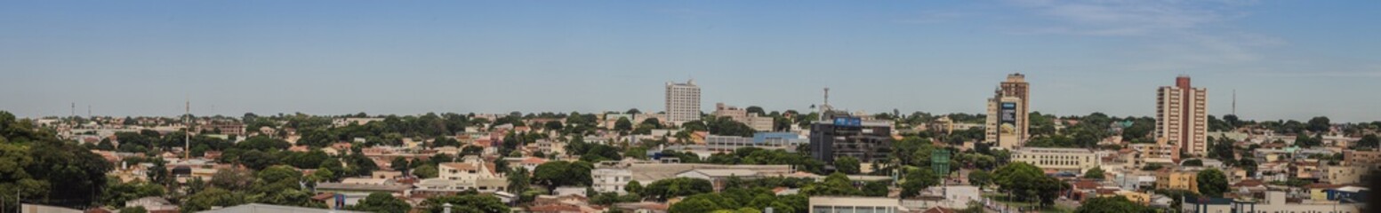 Fototapeta na wymiar Campo Grande, MS, Brazil - 02/22/2020 - Big city skyline