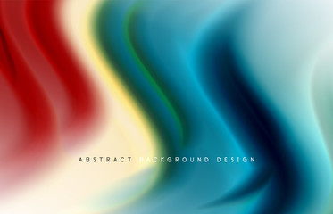 Abstract background - fluid color gradient waves, with dynamic motion line effect. Vector Illustration For Wallpaper, Banner, Background, Card, Book Illustration, landing page