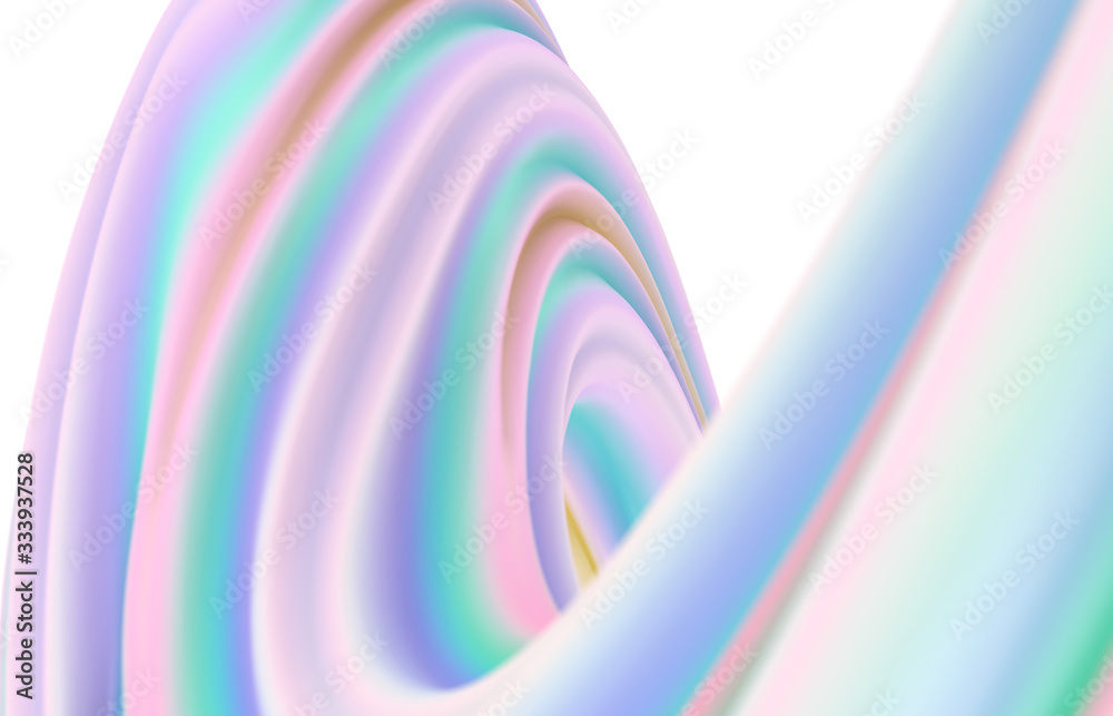 Poster abstract 3d art background. colorful geometic wavy line shape composition wallpaper. stripes pattern