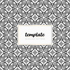 Colorful mandala seamless pattern vector