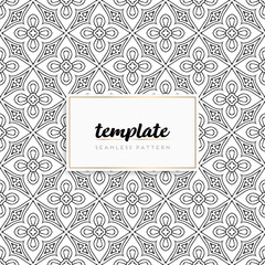 Colorful mandala seamless pattern vector