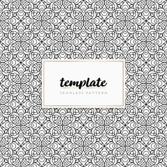 Colorful mandala seamless pattern vector