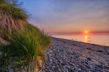 Sonnenuntergang am Strand von Elmenhorst