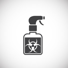 Quarantine related icon on background for graphic and web design. Creative illustration concept symbol for web or mobile app
