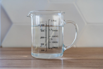 Glass of water. Beaker of Water