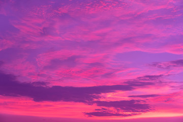 Fototapeta na wymiar red purple cloudy dramatic natural sky background