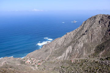 Fototapeta na wymiar vue panoramique de Benijo, ile de tenerife