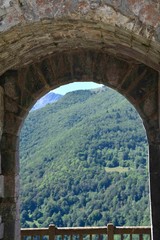 Fototapeta na wymiar Castillos Cataros, castillo de Montsegur