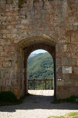 Fototapeta na wymiar Castillos Cataros, castillo de Montsegur