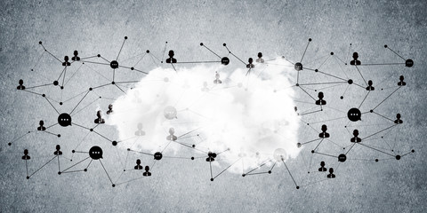 Wireless technologies for connection and sharing data as abstract concept