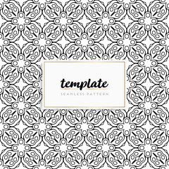 Colorful mandala seamless pattern vector