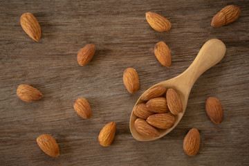 Almonds seeds for making Almond milk