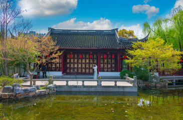 Obraz premium Garden scenery of Guyi Garden, Shanghai, China