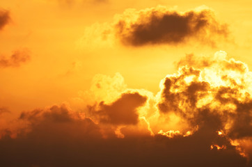 Obraz na płótnie Canvas Incredible sunset in the sky