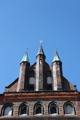 Beautiful Holsten Gate of the Hanseatic City of Lübeck (Luebeck) – Germany